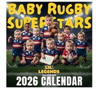 Baby Rugby Superstars Calendar 2026: Future Stars of the Pitch, Hilarious Babies Poses with Balls & Tiny Jerseys