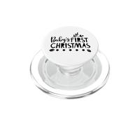 Baby 's First Christmas Christmas Holiday Parent Mom Dad PopSockets PopGrip para MagSafe