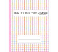 Baby’s First Year Journal - simple & easy - colorful plaid: Easy 12-Month Record Book