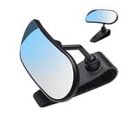 Baby Seat Mirror, Wide Rear View Convex Glass 13.7cm, 360° Adjustable Panoramic Rearview Mirror with Suction, Car Interior Accessory for Safe Driving