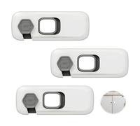 Baby seguridad francesa cerradura, bloqueo puerta bebé seguridad armario niño cerraduras autoadherentes fuertes sin taladrar para refrigerador, congelador, lavadora de ventana cajón y más aún(Gris)