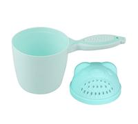 Baby Shampoo Rinse Cup Waterfall Rinser Bath Cup Kid Wash Hair Bathing Flusher Protection Eye para niños(Verde)
