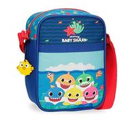 Baby Shark, Bandolera Unisex Niños, Azul (Blue), 15x19x10 Cms