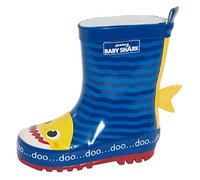 Baby Shark - Botas de agua de goma 3D para niños y niñas, talla