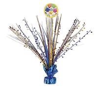 Baby Shark - Centro de mesa de plástico en aerosol - 18 pulgadas | Azul y dorado | 1 unidad