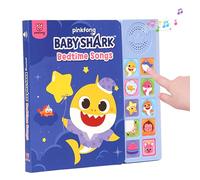 Baby Shark - Libro de sonido de 10 botones, libros de sonido para niños, libros de aprendizaje interactivos para niños, juguetes de aprendizaje y educación, regalos de tiburón bebé para niños