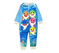 Baby Shark Mameluco para niños o niñas, Pijama Todo en uno, Azul, Edad 18-24 Meses