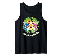 Baby Shark Shamrock Shark St Patricks Day Family Camiseta sin Mangas