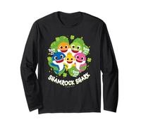 Baby Shark Shamrock Shark St Patricks Day Family Manga Larga