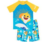 Baby Shark Traje baño Niños pequeños 2 Piezas Camiseta Pantalones Traje Surf 18-24 Meses
