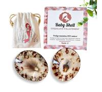 BABY SHELL® Conchas de lactancia + almohadillas Oeko-Tex + té de hierbas + bolsa + folleto de maternidad y meditaciones gratuitas (T.S)