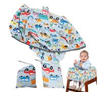 Bâby Shopping Trolley Cover - High Chair Cover | 2-in-1 Portable CartCover for Bâby Toďdler Children | Soft Thickened Shopping Cart Protector | Polyester Material