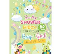 Baby Shower Bingo - Gender Neutral for Boys & Girls Baby Shower Party: 50 Cards - Perfect Activity For Baby Showers Party