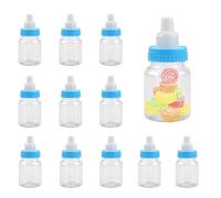 Baby Shower Bottles, Baby Bottles Mini Botella de Leche Botellas de Caramelo de Plástico Reutilizables con Mini Chupete Decoración Baby Shower Favor Decoración Botellas de Chocolate