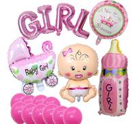 Baby Shower Decoracion Niña, Rosado Globo Nacido Bebé Adorno, Gender Reveal Party Decoration, de decoracion para Baby Globo Recién Nacido