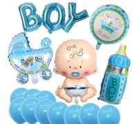 Baby Shower Decoracion Niño, Azul Globo Nacido Bebé Adorno Baby Shower Niño, Gender Reveal Party Decoration, de decoracion para Globo Recién Nacido