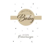 Baby Shower Gästebuch für Fujifilm Instax Mini: Wünsche, Fotos & Erinnerungen zur Babyparty (Beige)