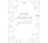 Baby shower guest book- baby blue