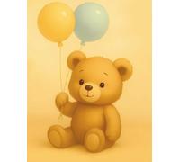 Baby Shower Guest Book - Balloon Teddy Edition: A beautiful keepsake for heartfelt wishes, love, and joyful memories