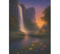 Baby Shower Guest Book - Waterfall Dreams Edition: 100 Pages for Messages, Advice, and Wishes | Elegant Keepsake for Guests & New Parents