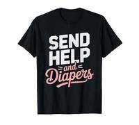 Baby Shower Manden Ayuda Futura Mamá Camiseta