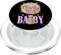 Baby Shower Neutro We Can Bearly Wait Oso Morado a Juego PopSockets PopGrip para MagSafe
