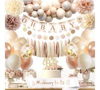 Baby Shower Niño Niña, Baby Boy or Girl Decoracion, Baby Shower Beige Decoracion para Pancartas para Boho Gender Reveal Decoration