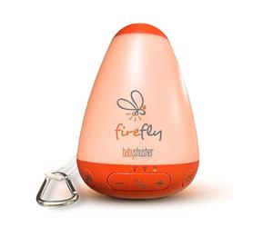 Baby Shusher Firefly, Máquina de Ruido Blanco y Luz Nocturna, Calma a los Bebés, Ayuda con la Rutina de Sueño, Hasta 3h de Reproducción, Recargable por USB