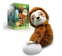 Baby Shusher Peluche de Perezoso, Calmador de Sueño Portátil con Sensor de Llanto, Sonido “Shhh” Calmante para Bebé y Niño, Compañero de Confort, Temporizador 1h, Volumen Ajustable