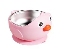 Baby Silicone Bowls - Baby Bowls con taza de succión | Tazón de silicona portátil en forma de osos | Bebé que no es sin terminación de bebé para bebés reversa, niños