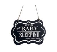 Baby Sleeping Letters Printed Bedroom Door Wooden Hanging Sign Board Home Decor