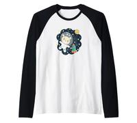 Baby Space Bear Astronauta Retro Little Space Camiseta Manga Raglan