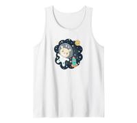 Baby Space Bear Astronauta Retro Little Space Camiseta sin Mangas