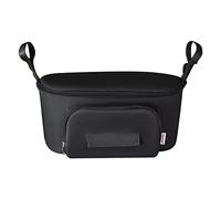 Baby Stroller Hanging Bag with Strap Sky Blue Multifunctional Large Capacity Oxford Cloth Storage Organizer Independent Mesh Pocket Diaper Bottle Cup Holder Baby Travel Supplies (Without strap)