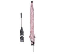 Baby Stroller Parasol Clip en Baby Pram Sun Shade Protección solar paraguas con abrazadera ajustable para la playa Al aire libre 85 cm Versión grande Material premium Remolidable (Denim rojo)