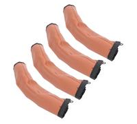 Baby Stroller Protective Handle Cover, Removable Washable Zippered Pu Leather Sleeve, Elastic Non Slip Grip, Cushioned Comfort, Fit Pram for Toddler Travel