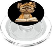 Baby Tiger - Gafas Redondas para Lectura de Libros Abiertos PopSockets PopGrip para MagSafe