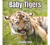 Baby Tigers Calendar 2026: 14-Month Organizer from Nov 2025 to Dec 2026 | Perfect for Home, Office, School & Family Scheduling, For Men , Women , Girls , Boys