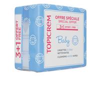 Topicrem Baby Water-Based Cleansing Wipes, Pack Of 4 X 60 Units