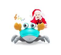 Baby toys, crawling blue crab, tummy time, mountain dog, interactive dance and walking toys, gift for