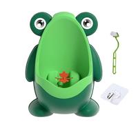 Baby Urinal, Boys Potty Trainer, Child Toilet Accessory, 8.86x6.3x11.42 Inches, Frog Design with Removable Bowl, Wall Mounted Solution for Bathroom, Travel, Indoor, Camping Use