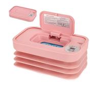 Baby Wet Warmer - 7.87x4.8x1.57 pulgadas Dispensador de toallos de pañales plegables para viajar, mantiene las toallitas calientes, suministros de niños portátiles para acampar, automóviles, viajes po
