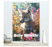 Baby Wildlife (High Quality Premium Wall Calendar 2026 DIN A2 portrait),CALVENDO 12 Month Wall Calendar: Baby woodland creatures through the seasons