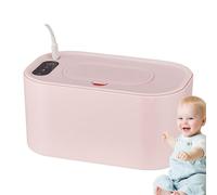 Baby Wipe Warmer, Heated Wipes Dispenser, Adorable Wipes Dispensers with Temperature Display, Heating Wet Wiping Box for Home, Outdoor Travel Use, 8.46x5.12x4.53 inches