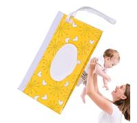 Baby Wipes Dispenser, Baby Wipe Holder, Refillable Wipes Contenedor, Impermeable Refillable Baby Wipe Holder Bohemian Style Wipe Dispenser for Kid's Room and Travel