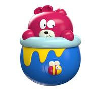Baby Wobble Toy, Wobbling Bear Light-Up Doll, Educational Learning Game, Motion-Activated Soothing Toy, Outstanding Cuteness, Featuring Safe and Harmless Materials, 4.72x3.74inches