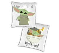 Baby Yoda - Cojín, de Star Wars, 35 x 35 cm, anverso y Reverso