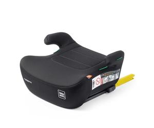 BABYAUTO - Alzador de coche Seguro y Cómodo GEKKO - I-size - desde los 7 a los 12 años - ISOFIX - para niños desde los 125 a 150 cm de altura (JET BLACK)