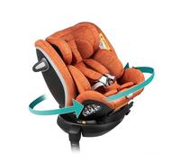 BABYAUTO - MUUGI SIGNATURE - Silla de Coche iSize Evolutiva, 0-36 kg, 0-12 Años, Rotación 360°, Pata de Apoyo, Sistema ISOFIX, Protección Lateral, Reposacabezas Ajustable. BURNT ORANGE
