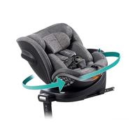 BABYAUTO - SCUDDA SIGNATURE - Silla de Coche para niños, Homologada iSize Evolutiva, 0-36 kg, 0-12 Años, Rotación 360°, Isofix, Protección Lateral, Memory Foam, Pata de apoyo. GREY DOBBY